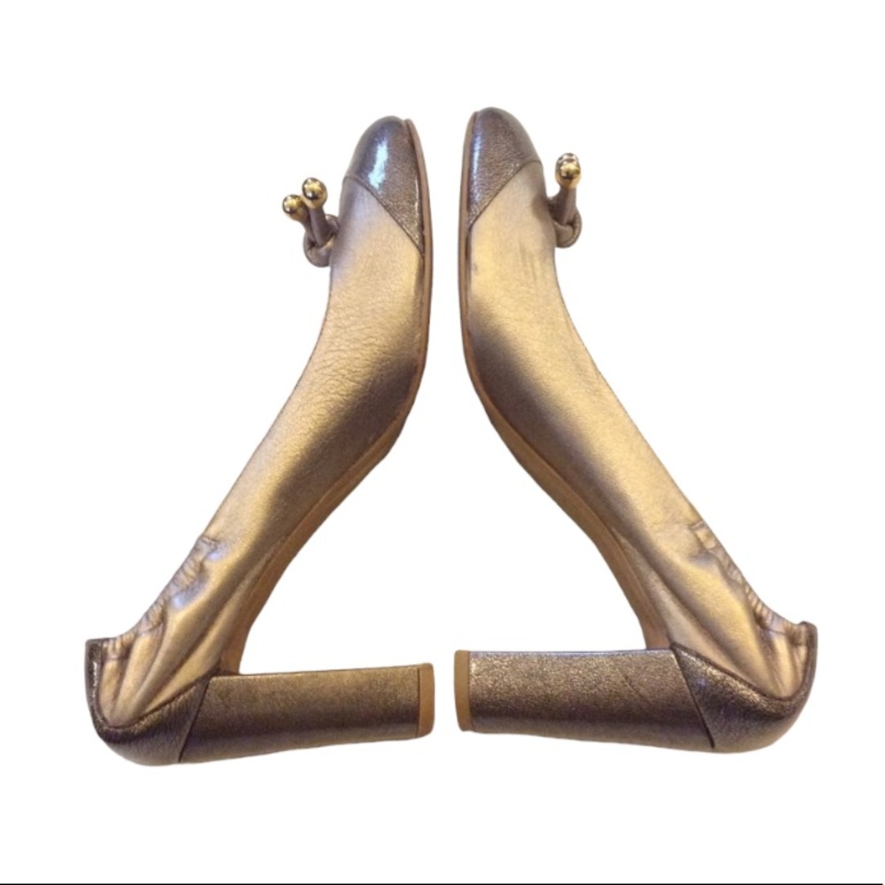 Stuart Weizmann Gold Heels - image 3